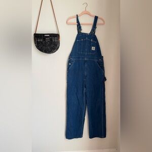 Carhartt Blue Denim Duck Bib Overalls
